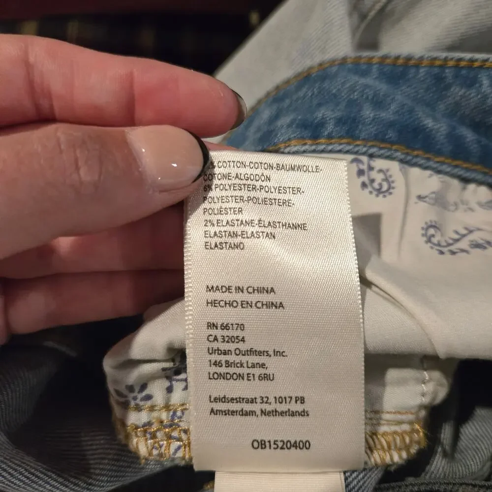 Free People We the Free Curvy jeans sz 35 light wash